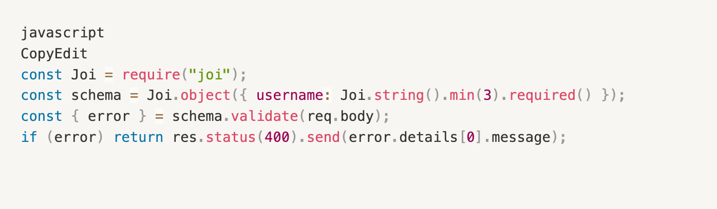 Rate limiting configuration